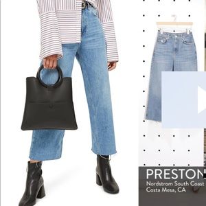 TopShop cropped wide leg jeans
